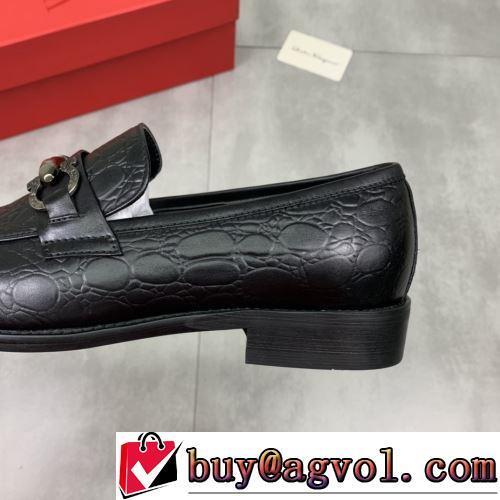 FERRAGAMOコピー ブランド 上品な輝きを放つ形 ビジネスシューズ 2022新作 スーツにぴったり
