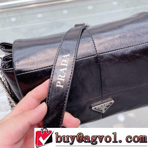 プラダブランド 偽物 通販 光沢感 ショルダーバッグ 高評価の人気品 2色可選 高級感を備えている 2022新作