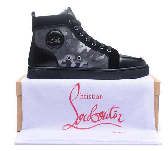 2018年春夏新作クリスチャンルブタンスニーカーコピーCHRISTIAN LOUBOUTIN人気激売れハイカットメンズシューズレザー