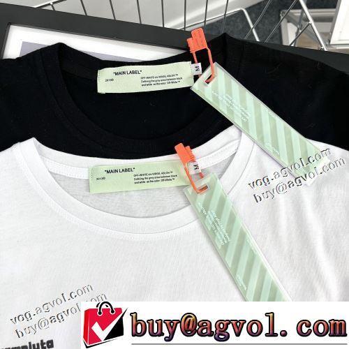 収縮性のある 2022春夏 半袖Tシャツ OFF-WHITE オフホワイトコピー ランキング商品 2色可選 優しいフィット感