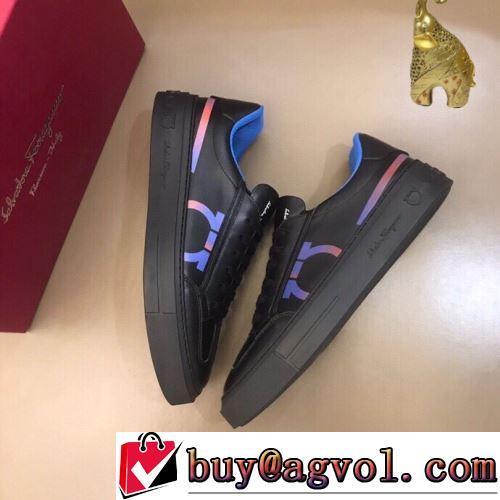 FERRAGAMO偽物ブランド ローヒール 2022新作 抗菌・防臭加工 豊富なサイズ 2色可選