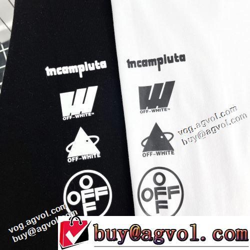 収縮性のある 2022春夏 半袖Tシャツ OFF-WHITE オフホワイトコピー ランキング商品 2色可選 優しいフィット感