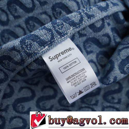 スタイリッシュな印象 ジャケット シュプリームコピー コーデに合わせやすい Supreme FW21 Week 7Monogram Denim Shirt 2022新作 機能性・耐久性抜群 デザイン性の高い 2色可選