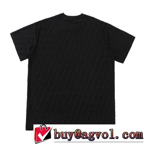 半袖Tシャツ ファション性の高い 2022春夏 3色可選 通気性に優れた シンプル フェンディブランド 偽物 通販 男女兼用