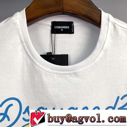 半袖Tシャツ 2色可選 通気性に優れた 大人気再登場 収縮性のある ディースクエアードコピーブランド 2022新作