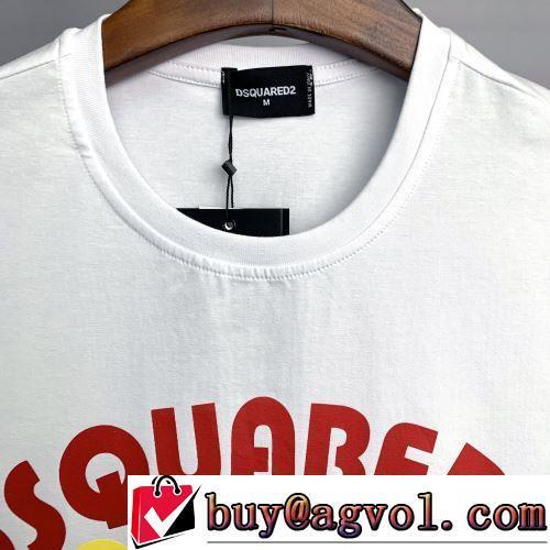 2022春夏 ラックスした雰囲気 吸汗性に優れ 着回し度抜群 半袖Tシャツ ディースクエアードブランドコピー 2色可選