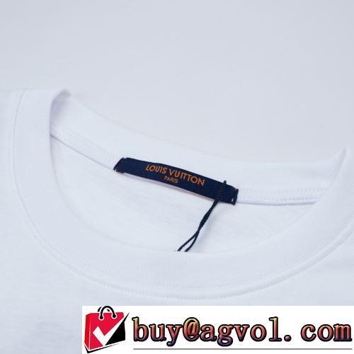 半袖Tシャツ 上品上質 LOUIS VUITTON偽物ブランド 2色可選 2022春夏 刺繍使い 柔らかい手触り カジュアル