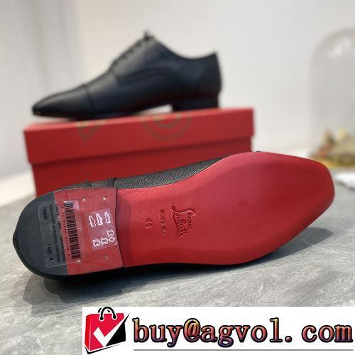 ビジネスシューズ ロングノーズ CHRISTIAN LOUBOUTINスーパーコピー 激安 2022新作 個性的 男性 紳士 結婚式 フォーマル ビジネス 通学