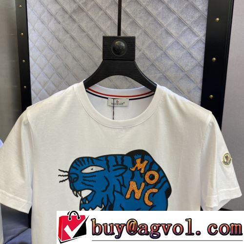 半袖Tシャツ 2022春夏 プリント お洒落に魅せる 2色可選 モンクレールスーパーコピー 激安 極上の着心地