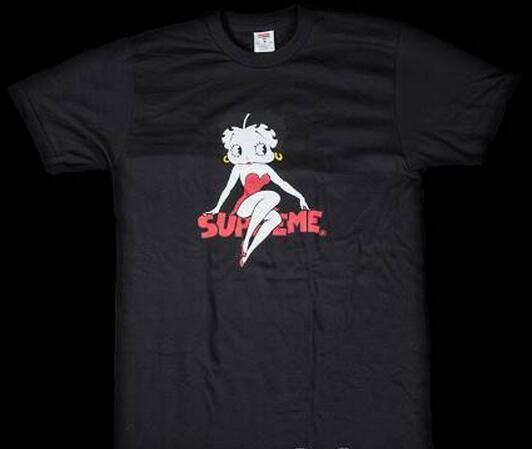 完売品　シュプリーム ベティブープ　素敵なＴシャツ　ブラック.