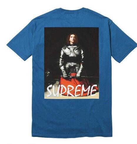 満点　シュプリーム　機能性に溢れるジャンヌダルクTシャツ　ブルー.