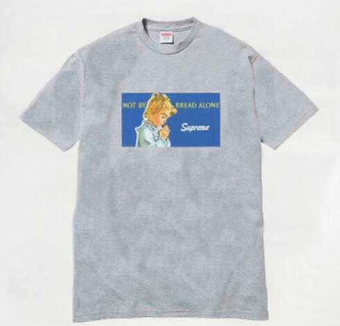 着心地と抜群のシュプリーム  Bread Alone Tee ブレッドアロン　シンプルなデザインTシャツ.