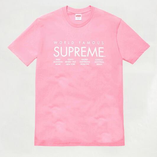 モードな雰囲　シュプリーム　インターナショナル　カジュアルなシルエットＴシャツ  .