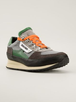 DSQUARED2偽物カラーブロックスニーカー