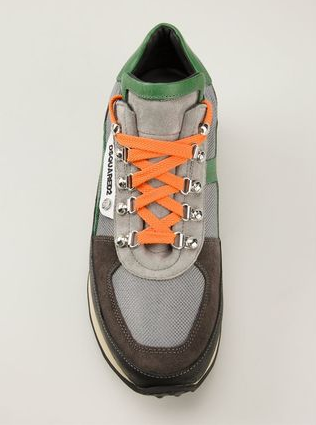 DSQUARED2偽物カラーブロックスニーカー