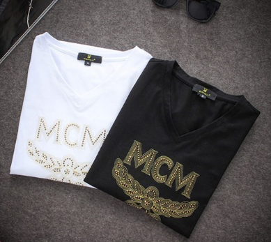 MCMエムシー エム偽物男性半袖Tシャツ