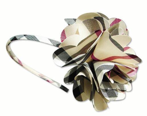 BURBERRY バーバリー コピー通販専用格子生地 花カチューシャ髪飾り