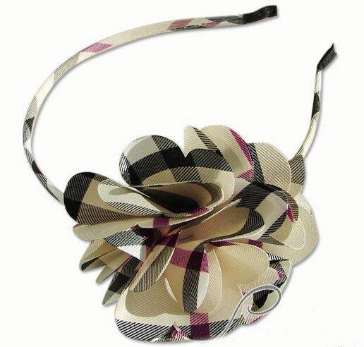 BURBERRY バーバリー コピー通販専用格子生地 花カチューシャ髪飾り