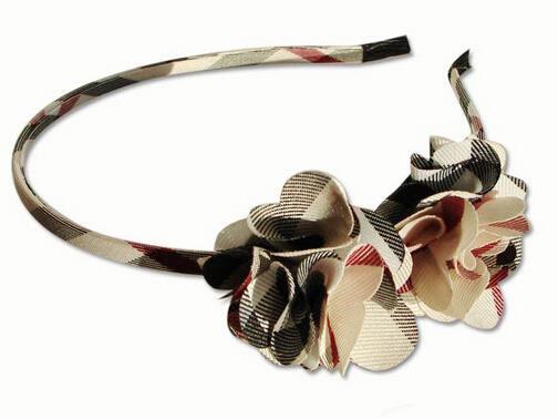 BURBERRY バーバリー コピー品激安チェック花 チューシャ