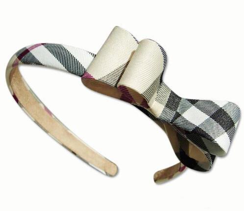 BURBERRY バーバリー通販 チェック蝶結び カチューシャ 髪飾り