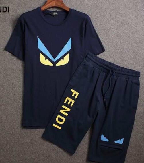 フェンディ コピー通販 半袖Tシャツ 上下セット