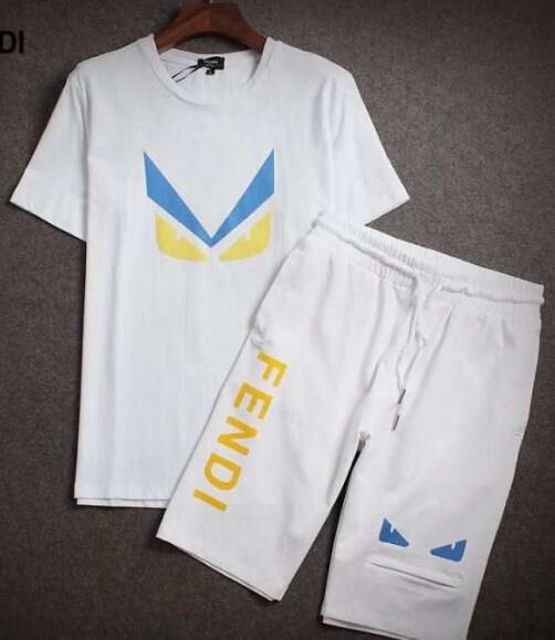 フェンディ コピー通販 半袖Tシャツ 上下セット