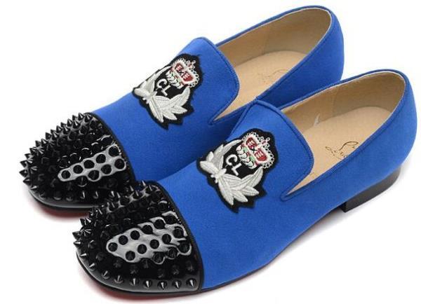 Christian Louboutinクリスチャンルブタン  スエードスパイク ビジネスシューズ