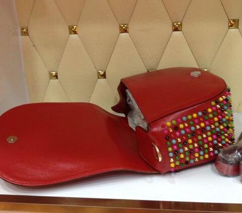 クリスチャンルブタン Christian Louboutin カラースパイク ショルダーバッグ
