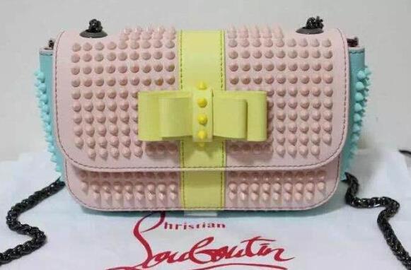 クリスチャンルブタン Christian Louboutin カラースパイク ショルダーバッグ