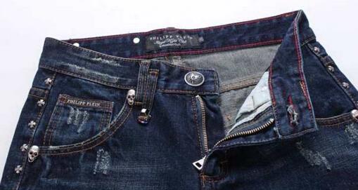 2015 個性派 PHILIPP PLEIN フィリッププレイン ジーンズ ダメージ加工