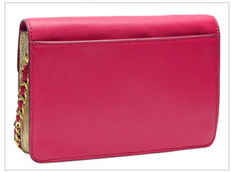 SUPER★SALE！TORYBURCHトリーバーチ  KIRA ENVELOPE CROSS-BODY 斜めがけカーネーションレッド&times;ゴールド レザー