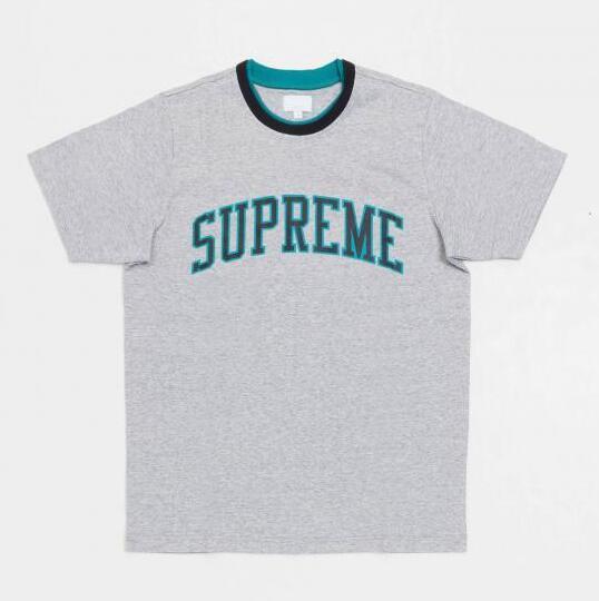 ストレッチ性の高いSupreme シュプリーム アークロゴダブルリンガートップ  美しいシルエットTシャツ .