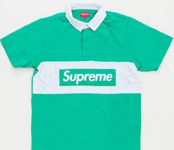 耐久性が高いSUPREME コピー ショートスリーブラグビー 上質感のあるポロシャツ グリーン.
