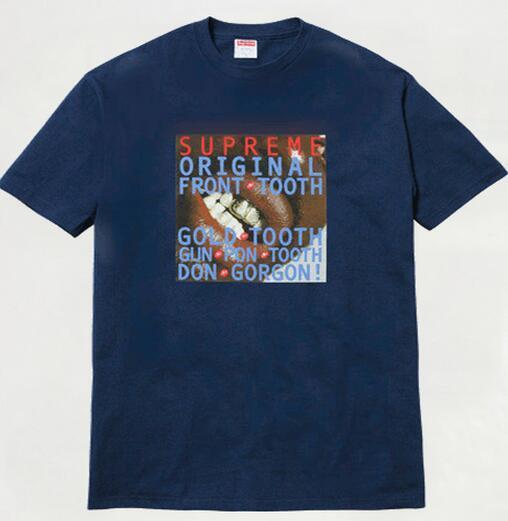 高品質　Supreme シュプリーム ゴールドトゥース　保温性にも優れＴシャツ .