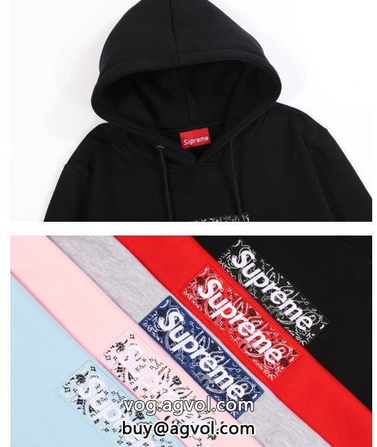 安心追跡付 2022秋冬 supreme 加絨潮流連帽衛衣 お手頃価格で