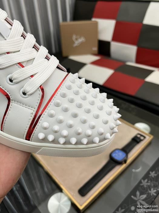 christian louboutin 靴 コピー（赤い底の靴）コーナーシリーズ、カップルカジュアル板靴_0_1