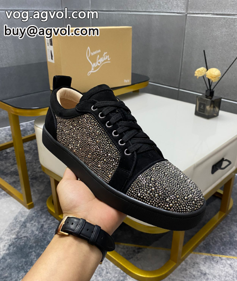 christian louboutin（CL赤い底の靴）コーナードリルシリーズのカップルカジュアル板靴_0_0