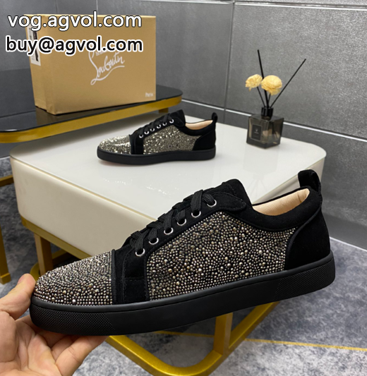 christian louboutin（CL赤い底の靴）コーナードリルシリーズのカップルカジュアル板靴_0_1