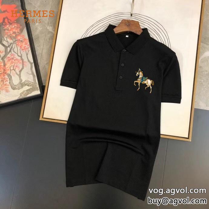 HERMES半袖Tシャツコピー ブランド 通販完売間近暑い日にも涼やかさを感じる_0_5