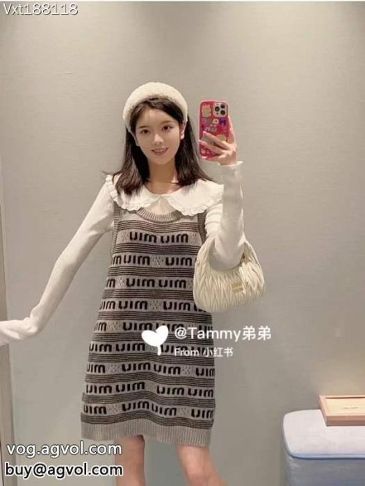ワンピースMIUMIUネクストヒット必至ブランド飽きのこないデザイン品質がきちんとしているブランド 品 コピー_1_1