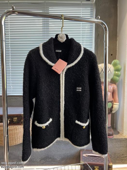 ブランド 品 激安 通販ミュウミュウセーター秋冬を感じさせる柔らかい雰囲気にまとめて堪称完美_0_3