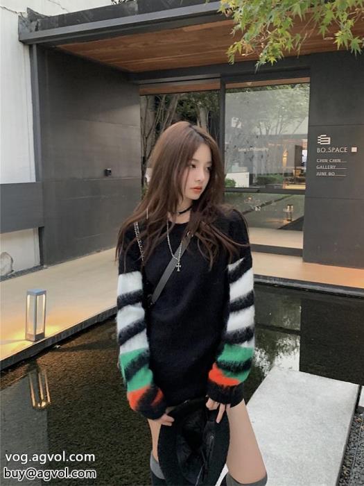 女性用セーター高品質きれいめな印象オフィスファッション偽 ブランド 購入Off-White_0_4