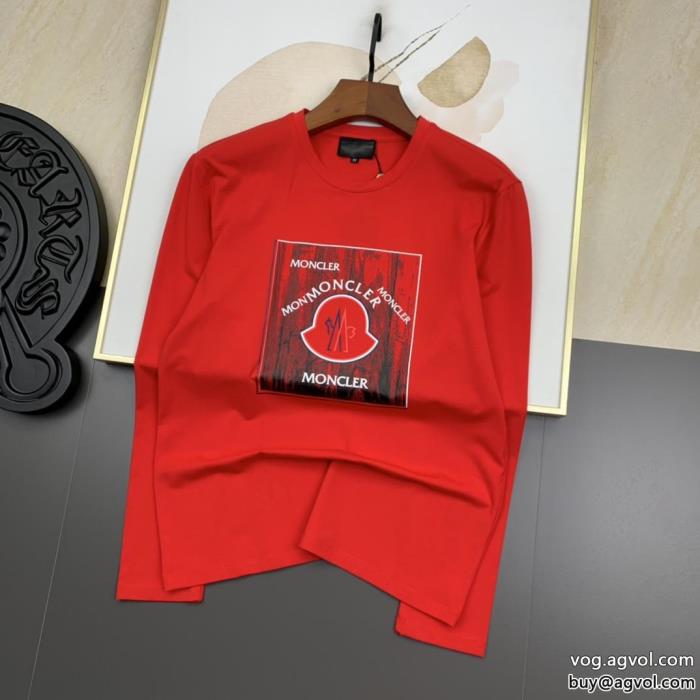 三色 MONCLERおしゃれで美しい激安 通販 ブランドカジュアルで気分爽快限定デザイン大人気完売前に長袖Tシャツ_0_1
