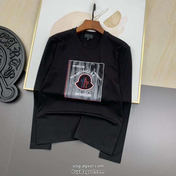 三色 MONCLERおしゃれで美しい激安 通販 ブランドカジュアルで気分爽快限定デザイン大人気完売前に長袖Tシャツ_0_0