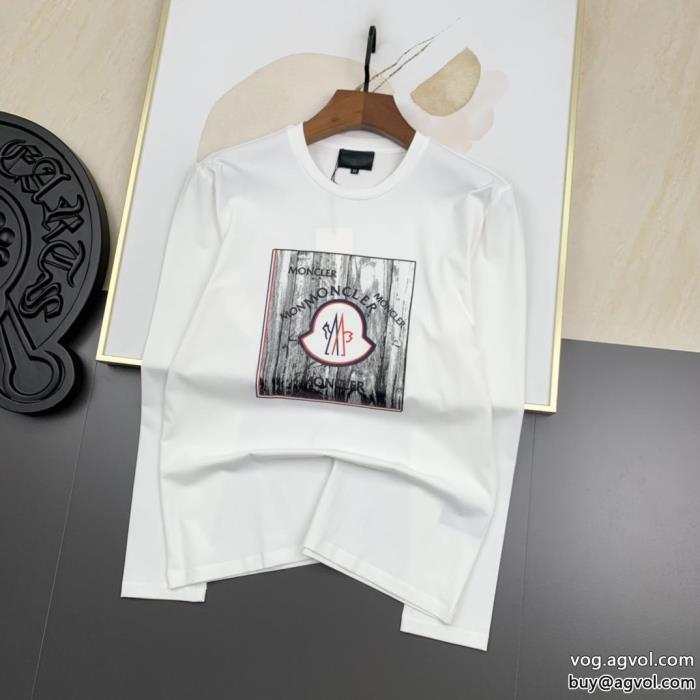 三色 MONCLERおしゃれで美しい激安 通販 ブランドカジュアルで気分爽快限定デザイン大人気完売前に長袖Tシャツ_0_2
