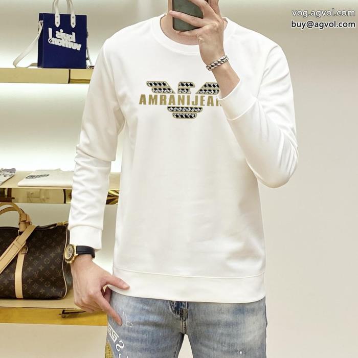 精緻でユニークアルマーニ ARMANIコピー ブランド秋冬ファッション長袖パーカー品のよさを感じさおしゃれを楽しむ！_0_1