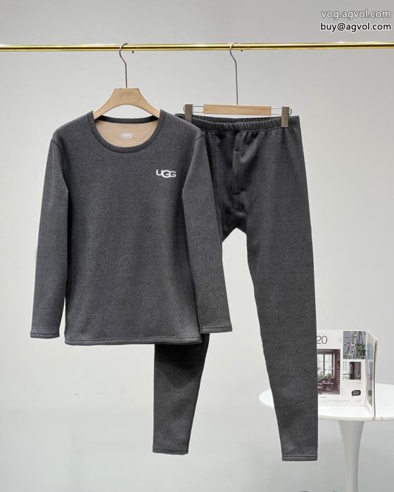 防寒の神器です!男女兼用UGGカップル用アルパベージュ厚手の保温インナーセットです_0_3