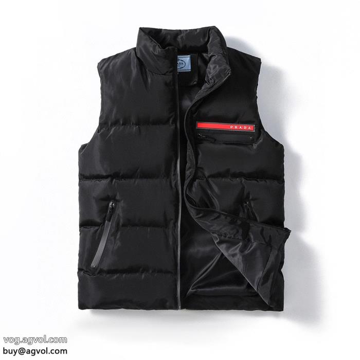 ハイエンド少量入荷☆限定モデル今っぽいスタイルに決まる羽毛のベストプラダ PRADAスーパー コピー どこで 買える_0_2