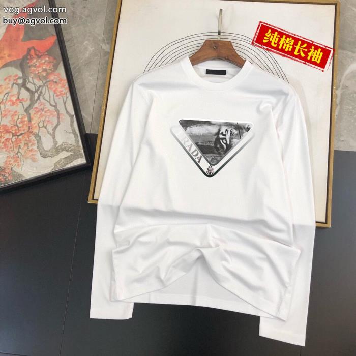 プラダ PRADAブラッシュアップして華やかにネクストヒット必至ブランド長袖Tシャツ質感が上等ブランド コピー 販売 _0_3