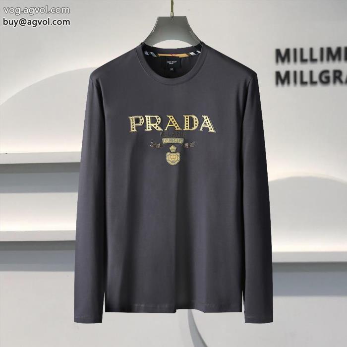 長袖Tシャツプラダ PRADAブランド 偽物 通販人気の高さ激安通販おすすめセールハイエンド_0_1